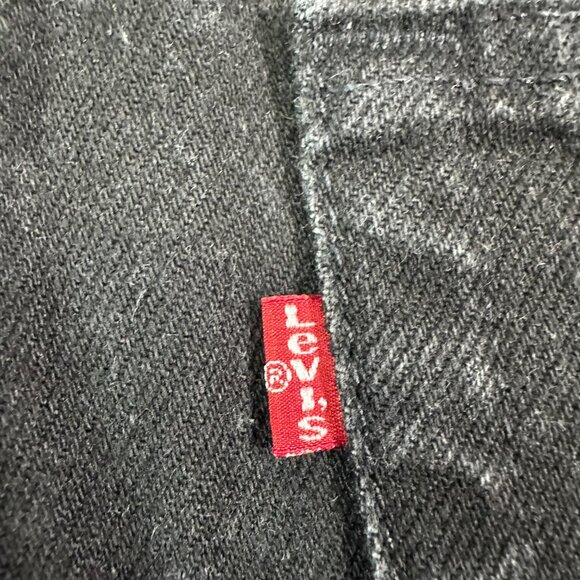 Vintage Levis 550 Jeans Mens 36x36 Black Relaxed Fit Leg Tapered 90s Denim Usa - Picture 7 of 14